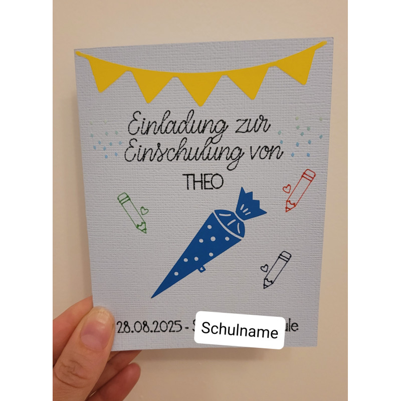 Wunschmotiv und Wunschtext Einladung/Karte