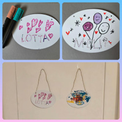 DIY-Türschild zum Selbstgestalten - als kreative Auszeit am Kindergeburtstag, auf Hochzeiten oder einfach so ♥️
