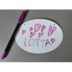 DIY-Türschild zum Selbstgestalten - als kreative Auszeit am Kindergeburtstag, auf Hochzeiten oder einfach so ♥️