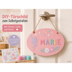 DIY-Türschild zum Selbstgestalten - als kreative Auszeit am Kindergeburtstag, auf Hochzeiten oder einfach so ♥️