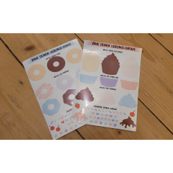 Kreative Stickerbögen für kleine Künstler🍩🧁