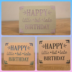 Karte nachträglich zum Geburtstag - wähle deine Lieblingskarte aus oder stelle dir deine Lieblings-Farben zusammen ♥️
