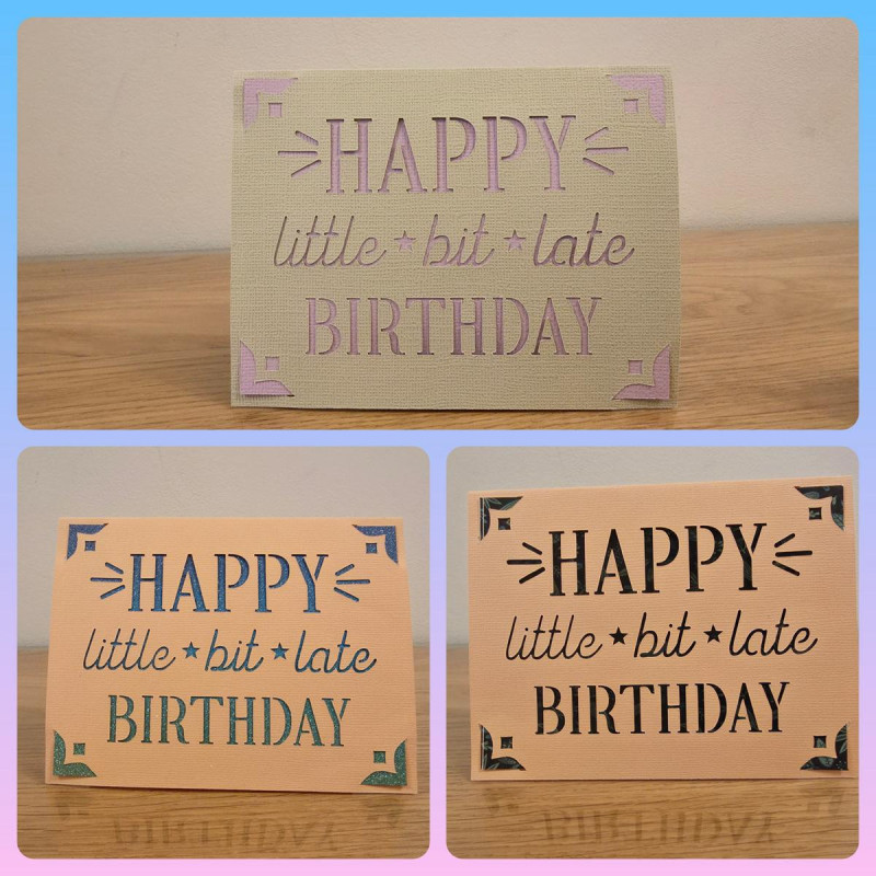 Karte nachträglich zum Geburtstag - wähle deine Lieblingskarte aus oder stelle dir deine Lieblings-Farben zusammen ♥️