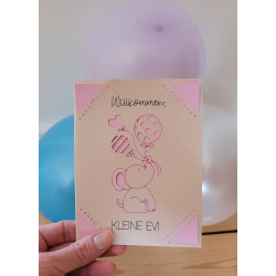 Personalisierbare Karte zur Geburt - mit deinen individuellen Namen ♥️