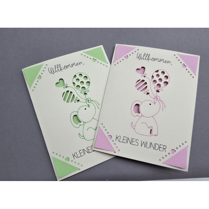 Personalisierbare Karte zur Geburt - mit deinen individuellen Namen ♥️