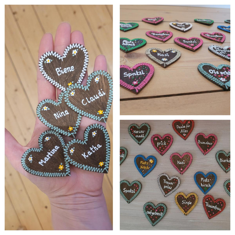 Personalisierbare Trachtenanstecker - ein echtes Unikat für dein Dirndl oder Lederhosn ♥️