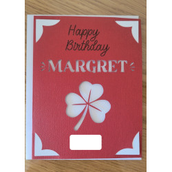 Personalisierbare Karte mit deinem individuellen Text 🍀