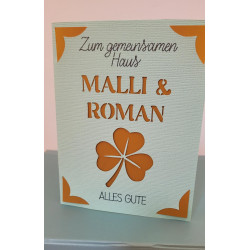 Personalisierbare Karte mit deinem individuellen Text 🍀