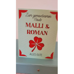 Personalisierbare Karte mit deinem individuellen Text 🍀