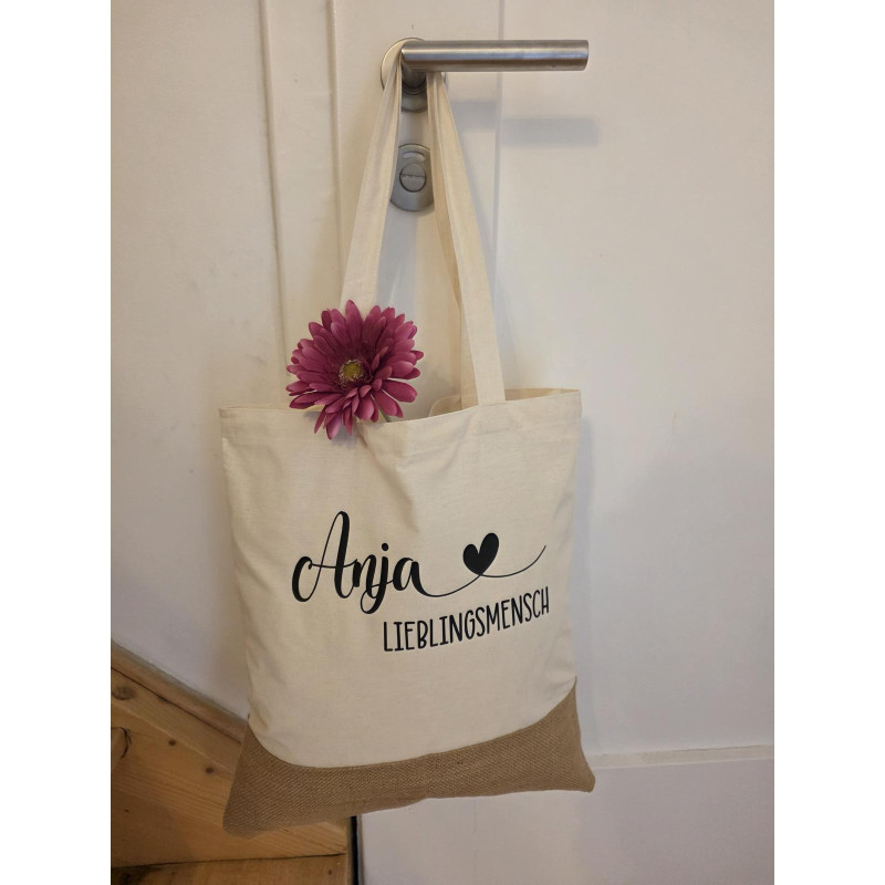 Personalisierter Beutel mit Wunschname und Wunschtext - individuell für Dich angefertigt ♥️