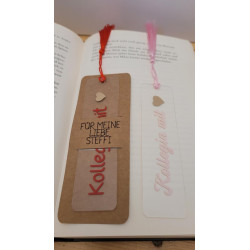 Personalisiertes Lesezeichen mit deinem Wunschtext und deinen Wunschfarben♥️