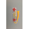 Personalisiertes Lesezeichen mit einem Dino auf einem Truck - dazu deinen individuellen Namen in deinen Wunschfarben♥️